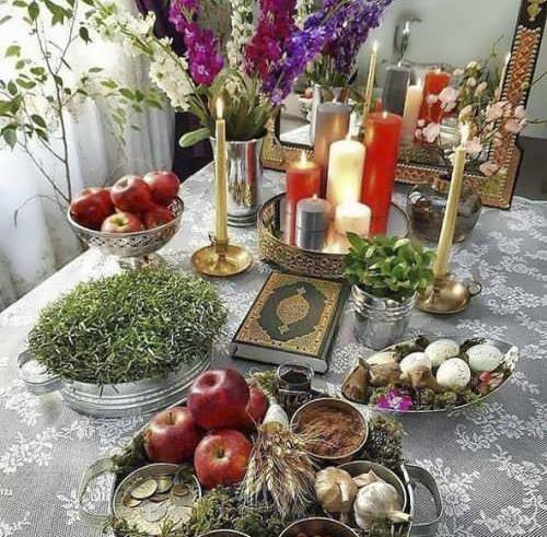 عکس ایده سفره هفت سین سال گاو