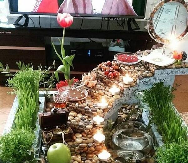 عکس ایده سفره هفت سین سال گاو