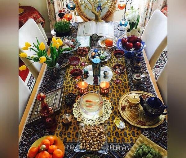 عکس ایده سفره هفت سین سال گاو