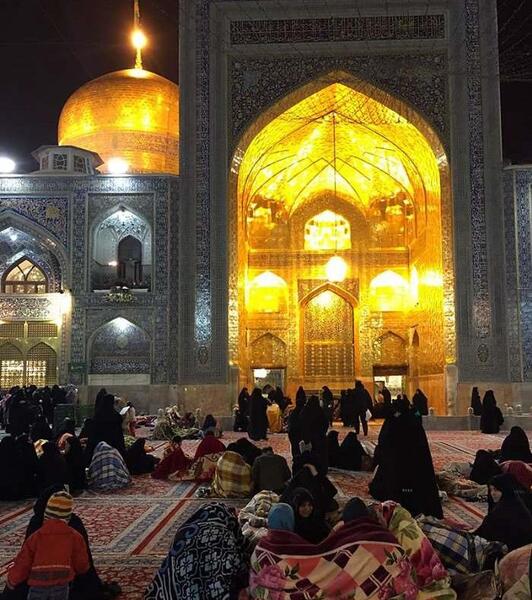 عکس شب حرم امام رضا
