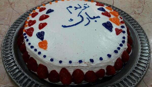 عکس روی کیک با ژله بریلو