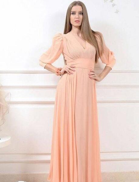 عکس لباس مجلسی بلند پوشیده حریر