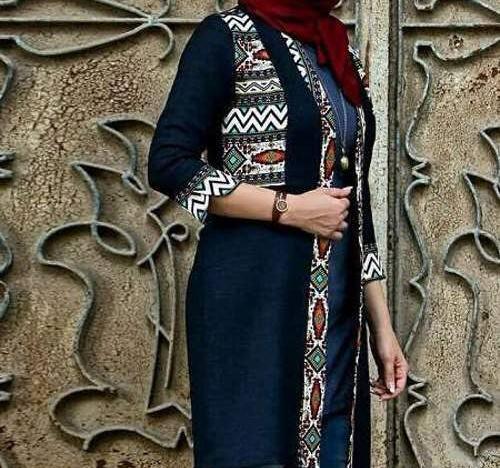 عکس مدل مانتو غیر قرینه