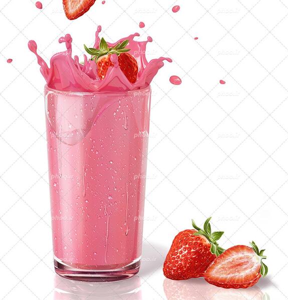 عکس شیر توت فرنگی