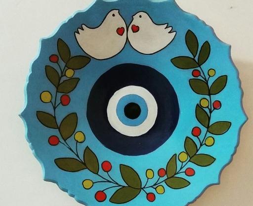 عکس چشم نظر روی سفال
