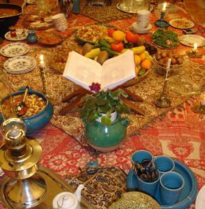 عکس چیدمان یلدایی