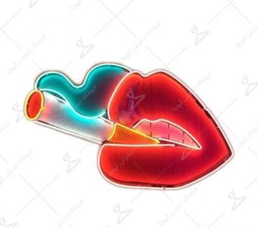 عکس استیکر لب