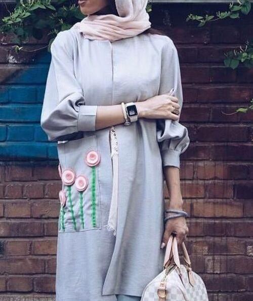 عکس مانتو آستین پفی