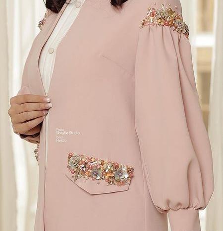 عکس مانتو آستین پفی