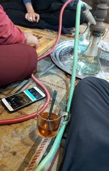 عکس لاکچری قلیون کشیدن