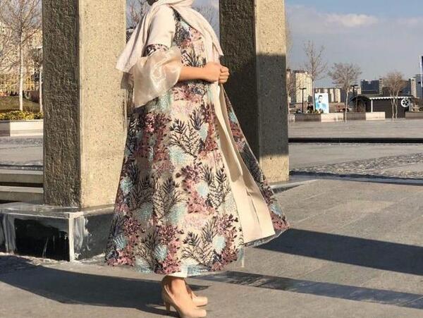 عکس مدل مانتو بلند نخی