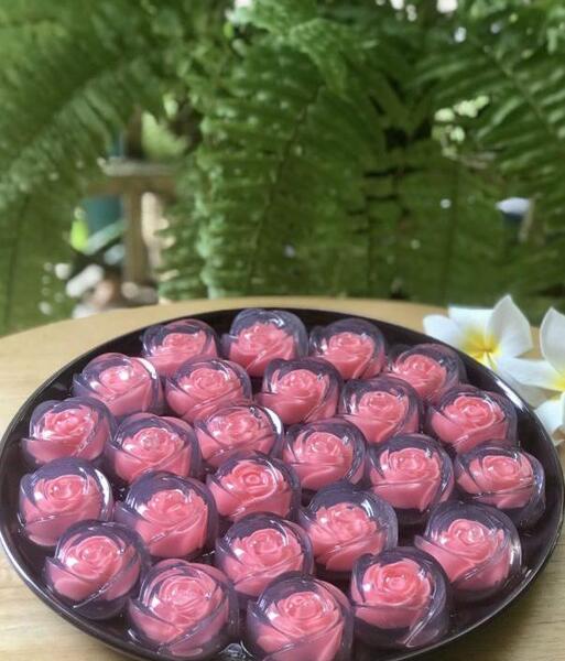 عکس قالب ژله گل رز