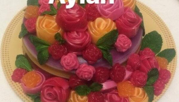 عکس قالب ژله گل رز