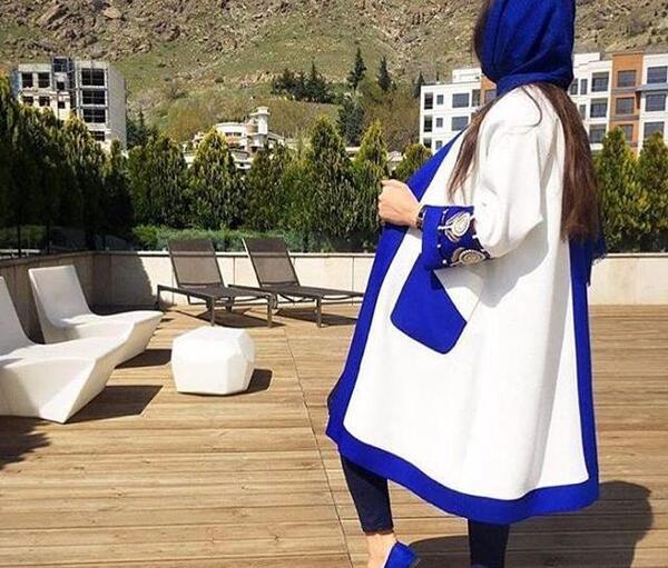 عکس مدل مانتو گشاد جلو باز