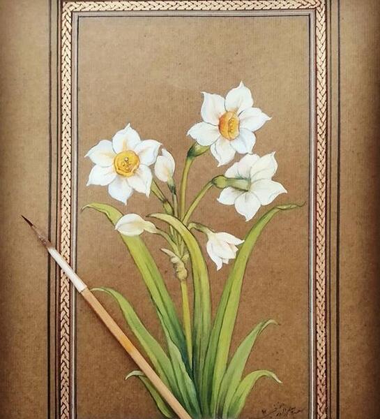 عکس گل نرگس برای نقاشی