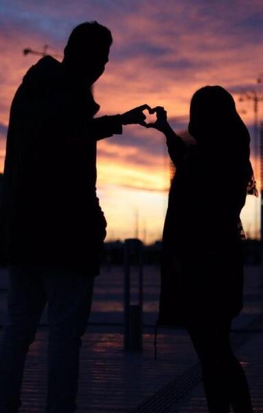 عکس پروفایل عاشقانه غروب