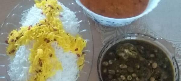 دانلود عکس قورمه سبزی با برنج
