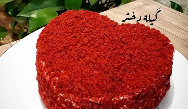 عکس کیک قرمز