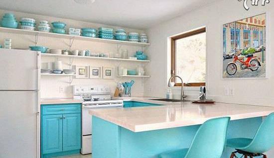 عکس ایده برای آشپزخانه بدون کابینت