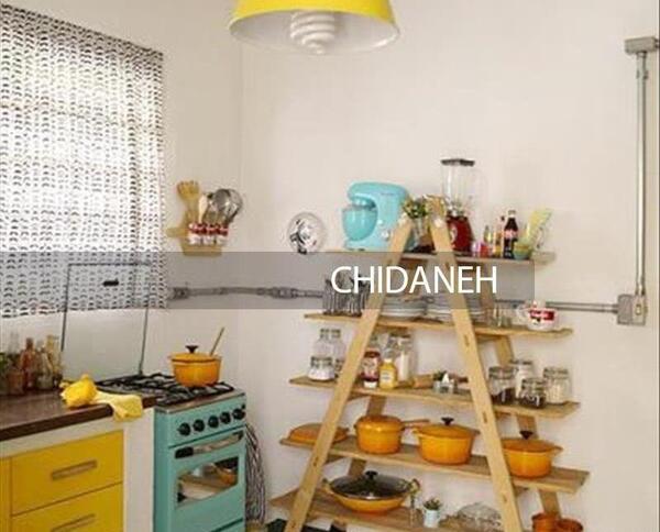 عکس ایده برای آشپزخانه بدون کابینت