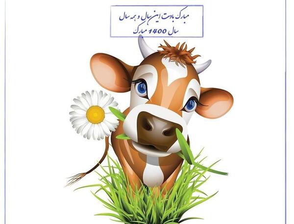 عکس گاو سال نو