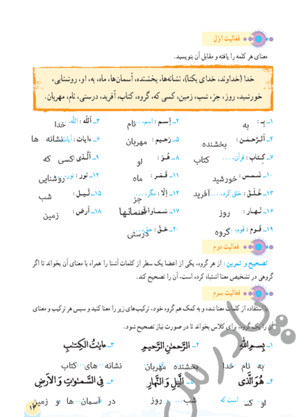 عکس قران پایه ی هفتم
