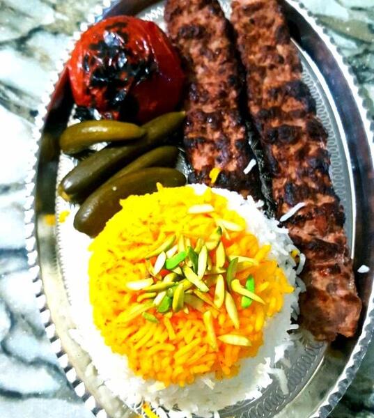عکس چلو کباب خوشمزه