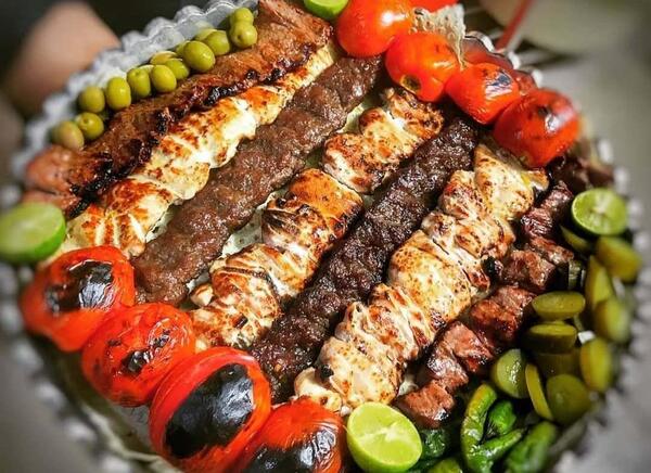 عکس چلو کباب خوشمزه