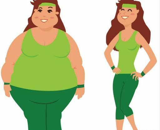عکس کارتونی چاقی و لاغری