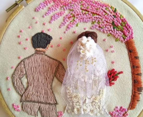 عکس ایده با گلدوزی