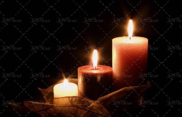 عکس شمع زمینه سیاه