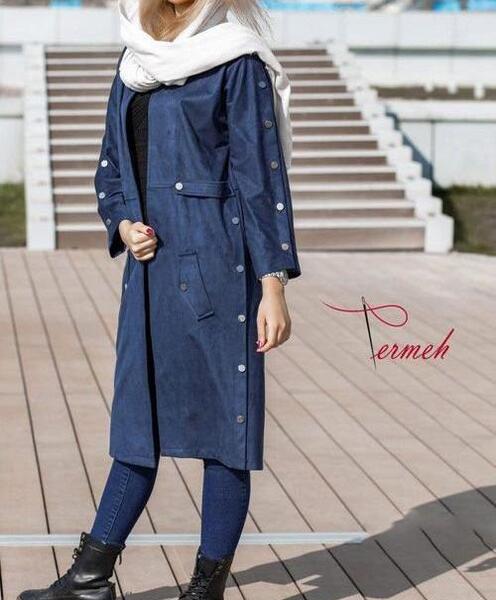 عکس مانتو پاییزی بلند جدید