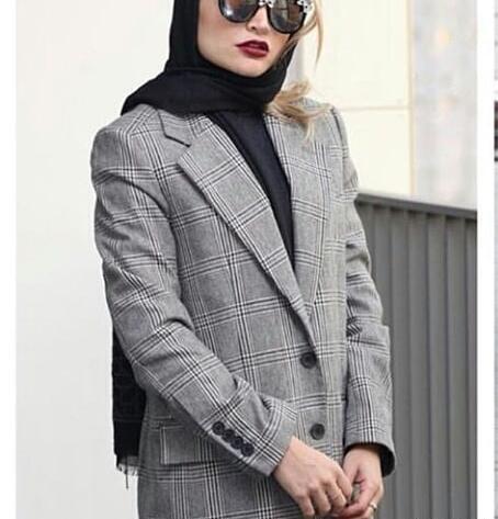 عکس مانتو کتی چهارخونه