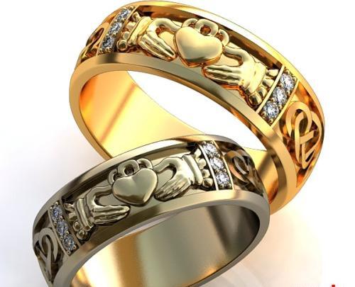عکس حلقه ازدواج طلایی