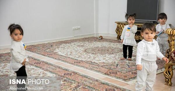 عکس بارداری چهار قلو