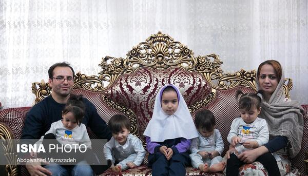 عکس بارداری چهار قلو