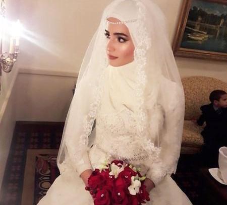عکس عروس حجاب دار