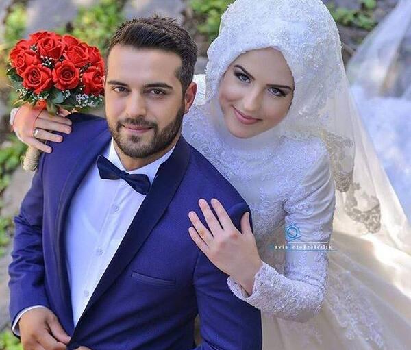 عکس عروس حجاب دار