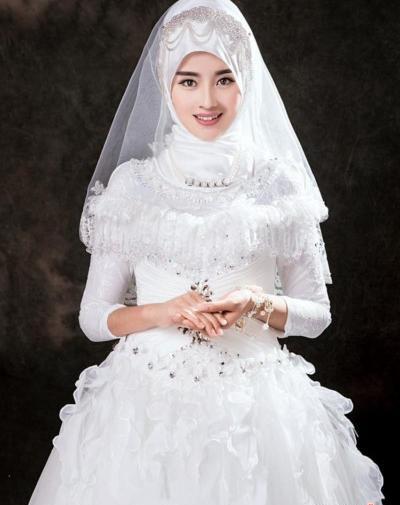 عکس عروس حجاب دار