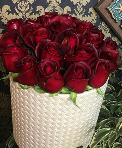 عکس گل رز در گلدان