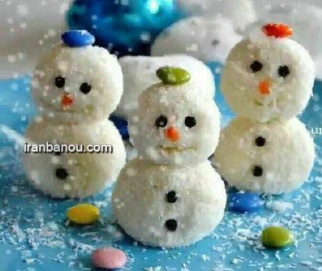عکس آدم برفی برای شب یلدا