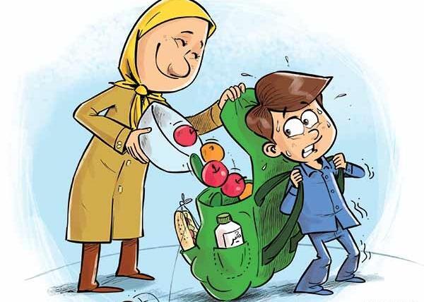 عکس کارتونی غذای سالم