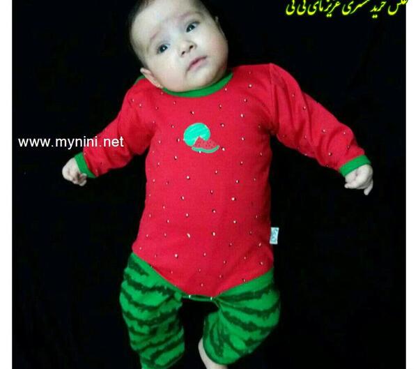 عکس لباس یلدایی نوزاد