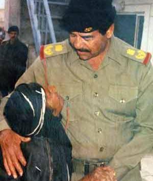 عکس نوشته صدام حسین