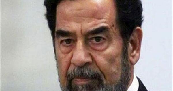 عکس نوشته صدام حسین
