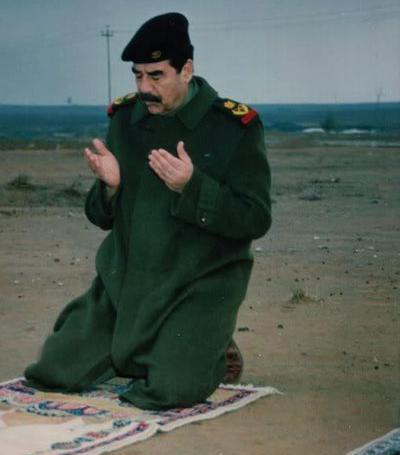 عکس نوشته صدام حسین