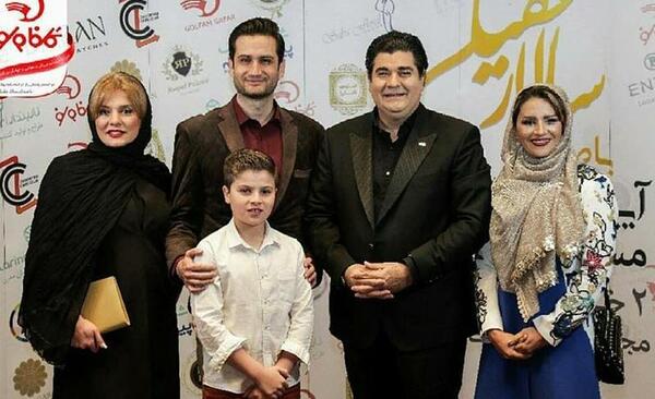عکس پویا امینی و پسرش