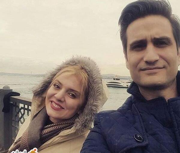 عکس پویا امینی و پسرش