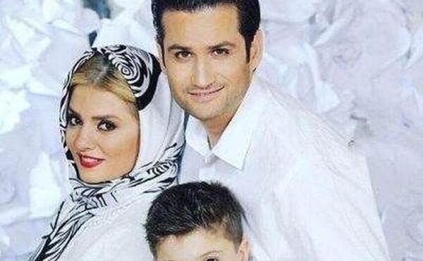عکس پویا امینی و پسرش