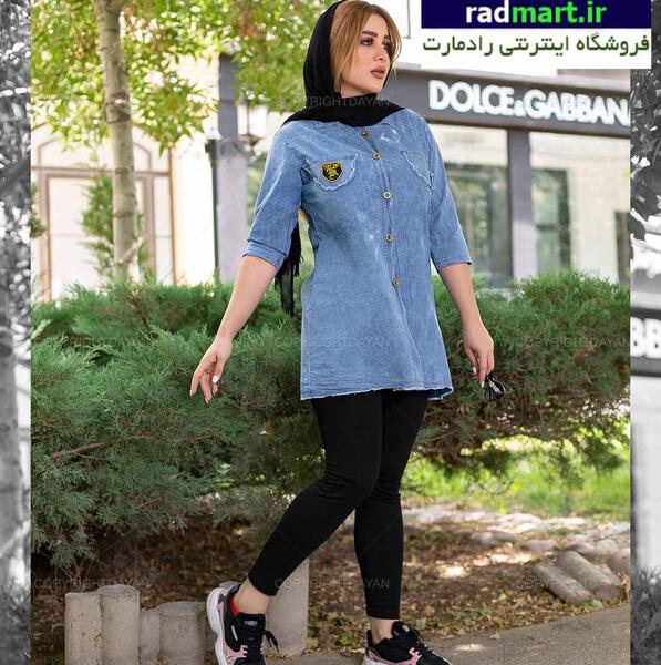 عکس مدل مانتو اسپرت طرح جین